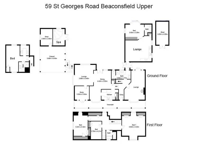 Floorplan of Homely rural property listing, 59 St Georges Road, Beaconsfield Upper VIC 3808
