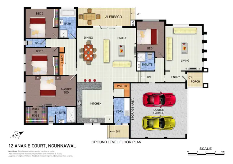 Floorplan of Homely house listing, 12 Anakie Court, Ngunnawal ACT 2913