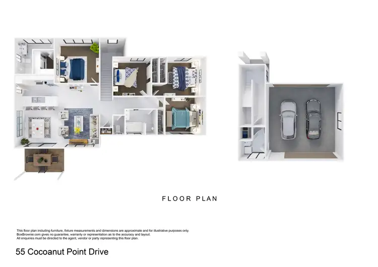 Floorplan of Homely house listing, 55 Cocoanut Point Drive, Zilzie QLD 4710