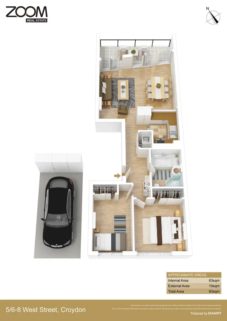 Floorplan of Homely unit listing, 5/6-8 West Street, Croydon NSW 2132