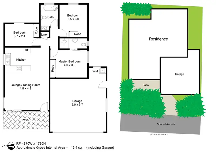 Floorplan of Homely unit listing, 21/88 Alexandra Street, Kurri Kurri NSW 2327