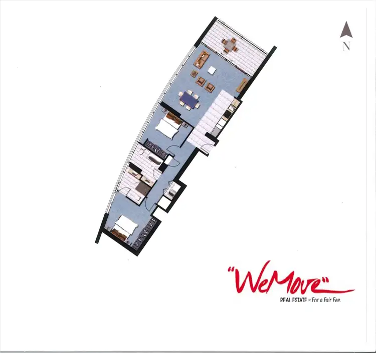 Floorplan of Homely apartment listing, 13001/3113 Surfers Paradise Blvd, Surfers Paradise QLD 4217