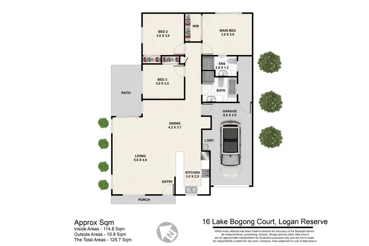 Floorplan of Homely house listing, 16 Lake Bogong Court, Logan Reserve QLD 4133