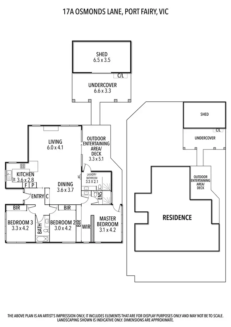 Floorplan of Homely house listing, 2/17 Osmonds Lane, Port Fairy VIC 3284