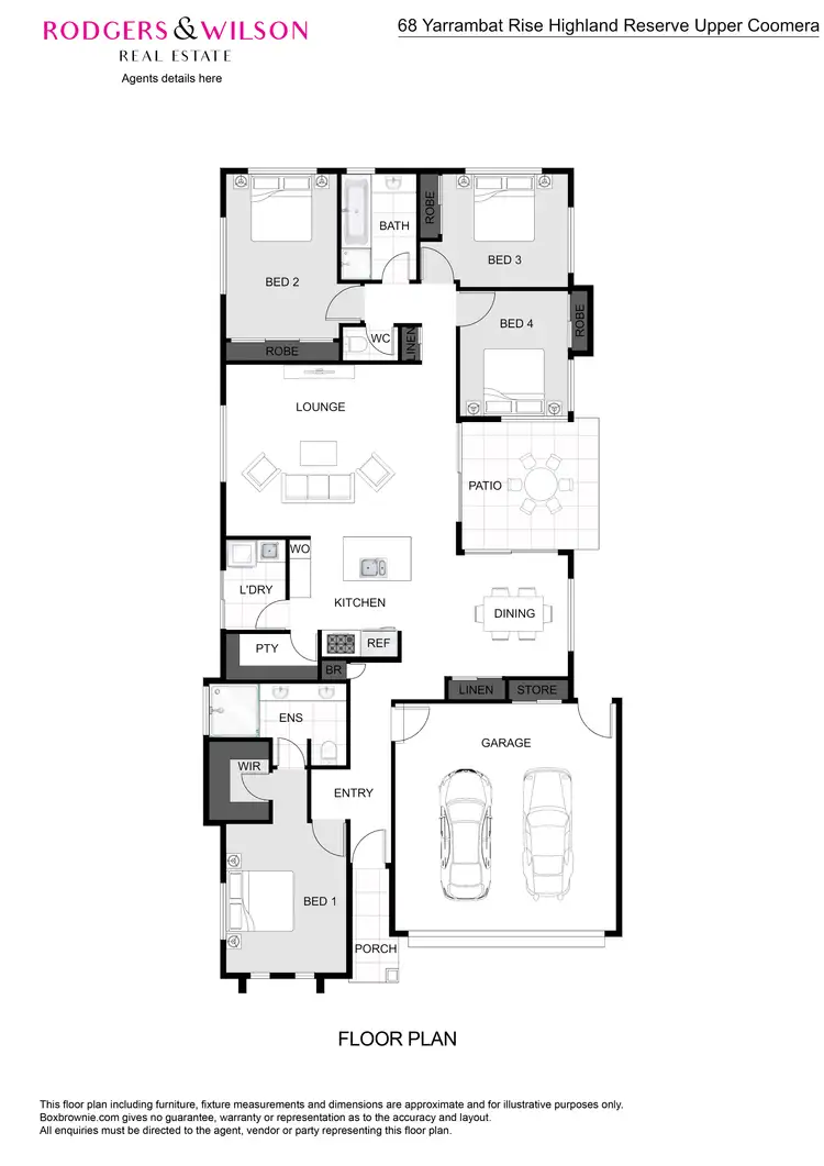 Floorplan of Homely house listing, 68 Yarrambat Rise, Upper Coomera QLD 4209