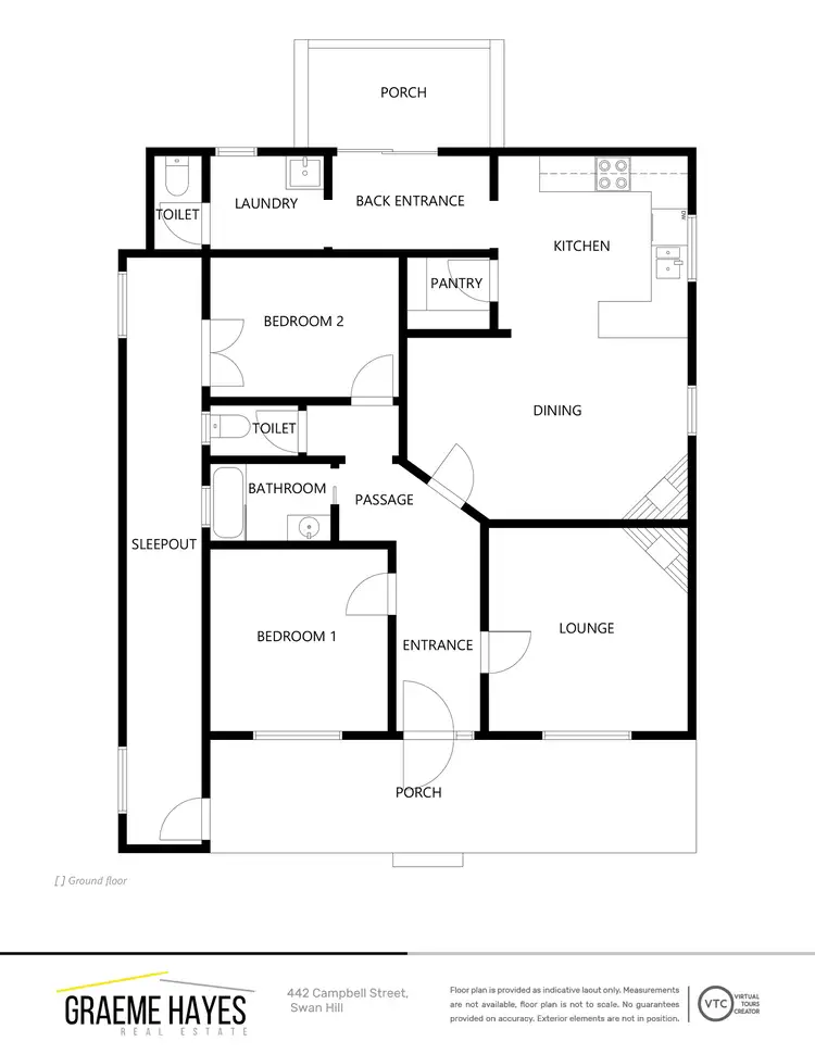Floorplan of Homely house listing, 442 Campbell street, Swan Hill VIC 3585