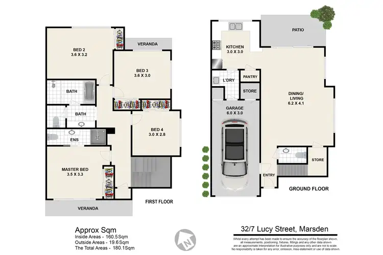 Floorplan of Homely unit listing, 32/7 Lucy Street, Marsden QLD 4132
