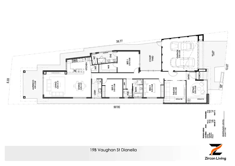 Floorplan of Homely house listing, 19B Vaughan Street, Dianella WA 6059