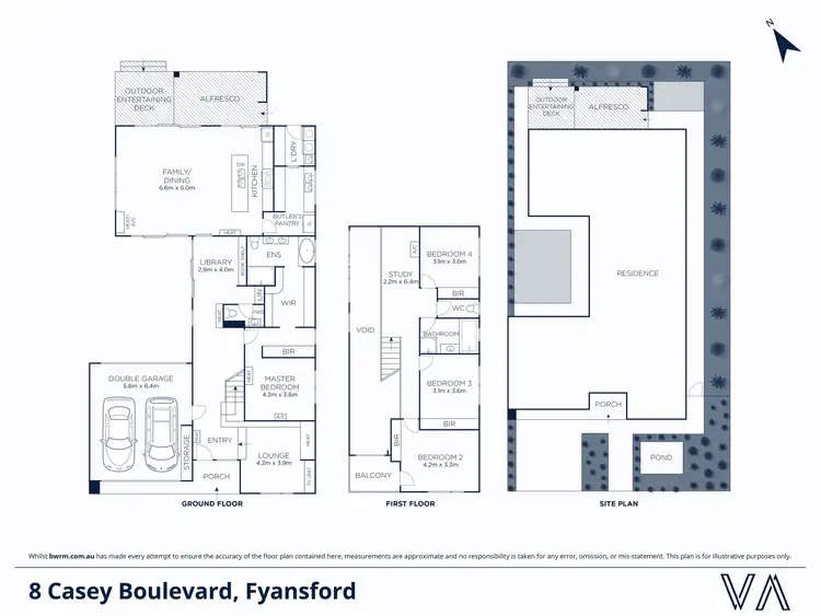 Floorplan of Homely house listing, 8 Casey Boulevard, Fyansford VIC 3218