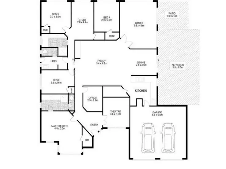 Floorplan of Homely house listing, 1 Marav Court, Success WA 6164