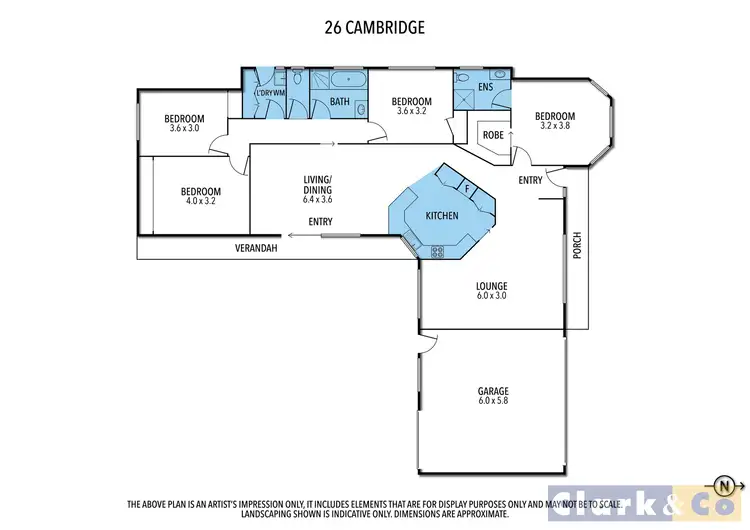 Floorplan of Homely house listing, 26 Cambridge Drive, Mansfield VIC 3722