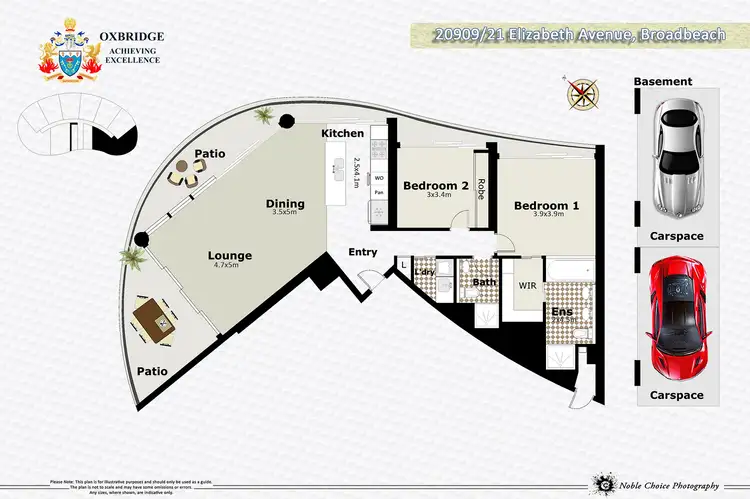 Floorplan of Homely apartment listing, 20909/21 Elizabeth Avenue, Broadbeach QLD 4218