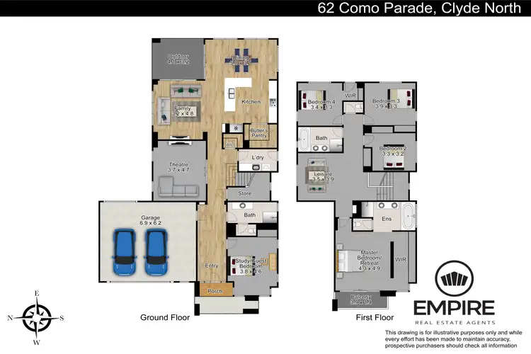 Floorplan of Homely house listing, 62 Como Parade, Clyde North VIC 3978