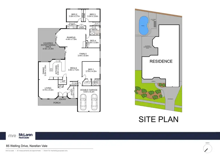 Floorplan of Homely house listing, 85 Welling Drive, Narellan Vale NSW 2567