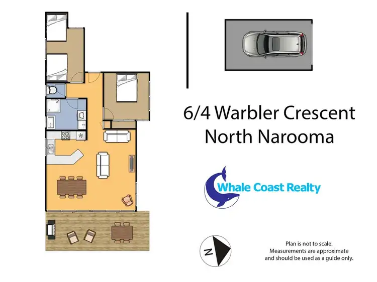 Floorplan of Homely apartment listing, 6/4 Warbler Crescent, North Narooma NSW 2546