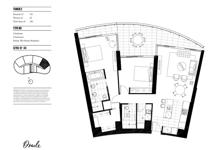 Floorplan of Homely apartment listing, 21506/21 Elizabeth Avenue, Broadbeach QLD 4218