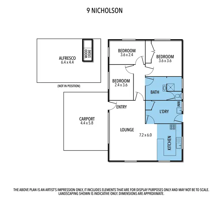 Floorplan of Homely house listing, 9 NICHOLSON STREET, Rushworth VIC 3612