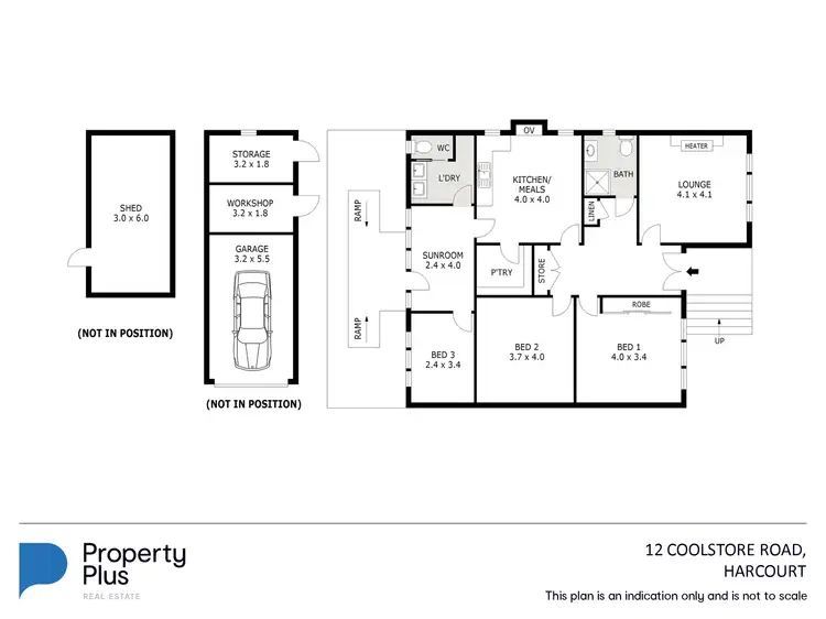 Floorplan of Homely house listing, 12 Coolstore Road, Harcourt VIC 3453
