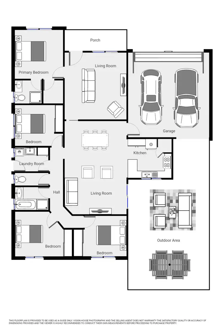 Floorplan of Homely house listing, 24 Anne Cox Drive, Red Cliffs VIC 3496
