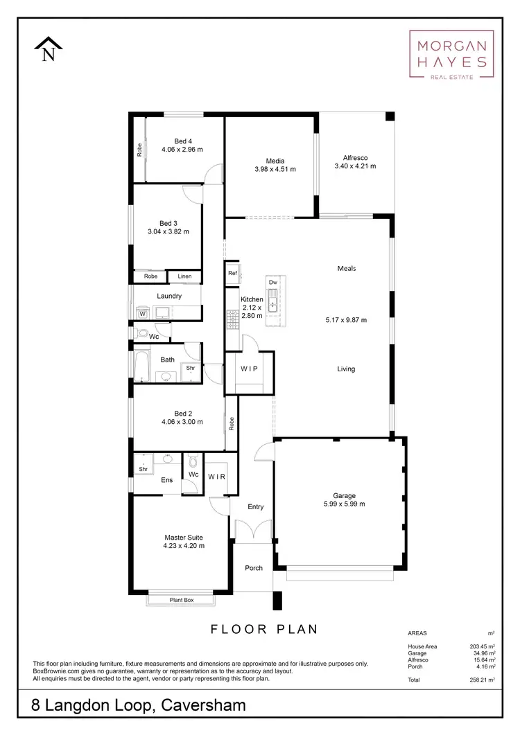 Floorplan of Homely house listing, 8 Langdon Loop, Caversham WA 6055