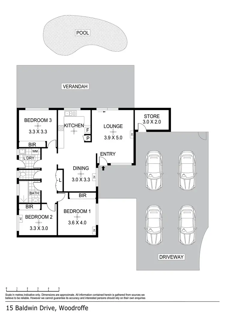 Floorplan of Homely house listing, 15 Baldwin Drive, Woodroffe NT 830