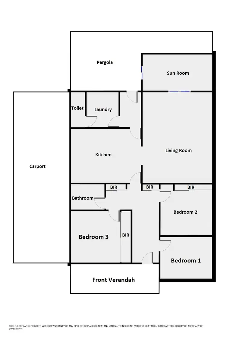 Floorplan of Homely house listing, 123 ANDERSON STREET, Warracknabeal VIC 3393