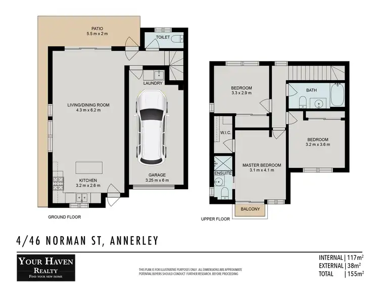 Floorplan of Homely townhouse listing, 4/46 Norman Street, Annerley QLD 4103