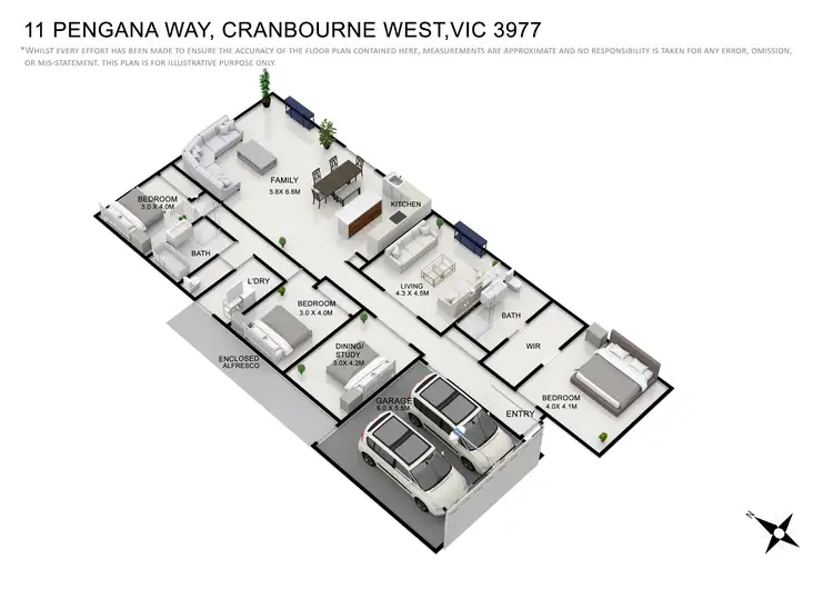 Floorplan of Homely house listing, 11 Pengana Way, Cranbourne West VIC 3977