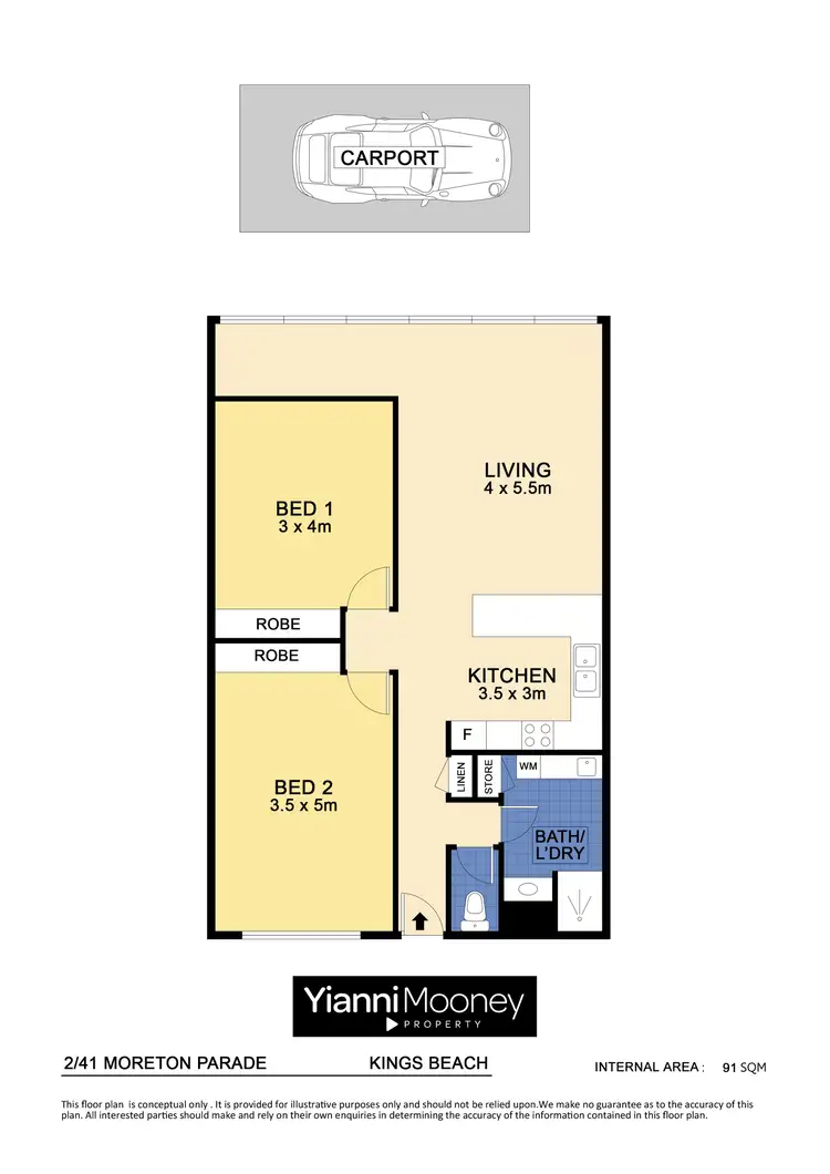 Floorplan of Homely apartment listing, 2/41 Moreton Parade, Kings Beach QLD 4551