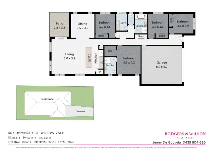 Floorplan of Homely house listing, 40 Cummings Circuit, Willow Vale QLD 4209