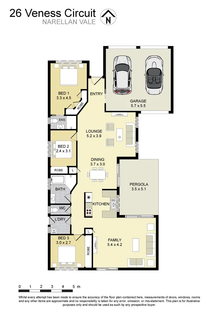 Floorplan of Homely house listing, 26 Veness Circuit, Narellan Vale NSW 2567