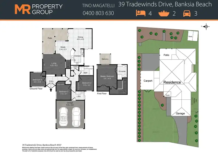 Floorplan of Homely house listing, 39 Tradewinds Drive, Banksia Beach QLD 4507