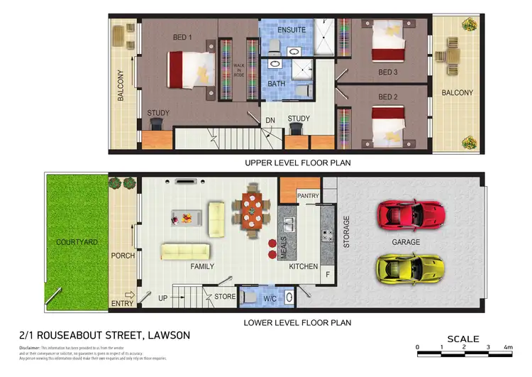 Floorplan of Homely townhouse listing, 2/1 Rouseabout Street, Lawson ACT 2617