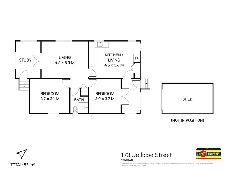 Floorplan of Homely house listing, 173 Jellicoe Street, Newtown QLD 4350