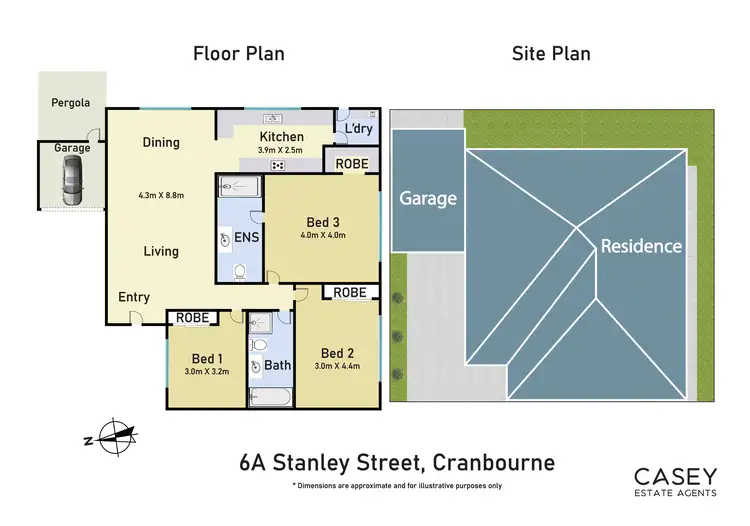 Floorplan of Homely house listing, 6A Stanley Street, Cranbourne VIC 3977