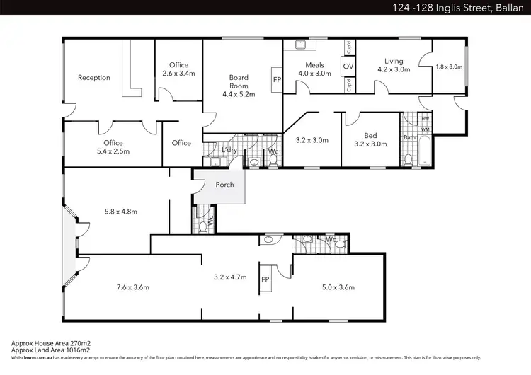 Floorplan of Homely house listing, 128 Inglis Street, Ballan VIC 3342