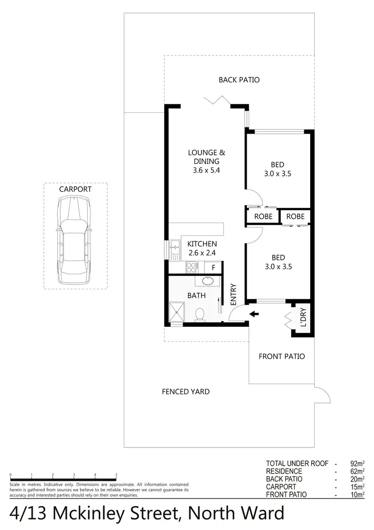 Floorplan of Homely unit listing, 4/13 McKinley Street, North Ward QLD 4810