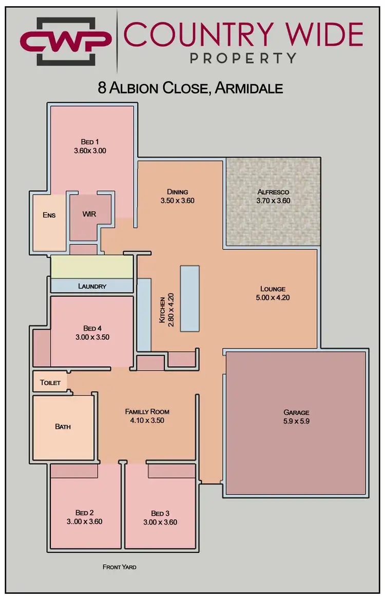 Floorplan of Homely house listing, 8 Albion Close, Armidale NSW 2350