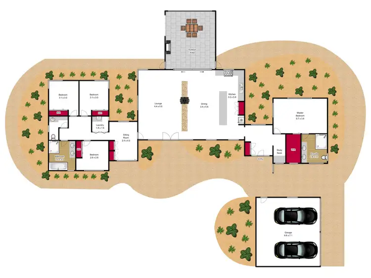 Floorplan of Homely rural property listing, 18 Hazelwood Ridge, Hazelwood North VIC 3840