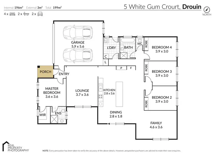Floorplan of Homely house listing, 5 WHITE GUM COURT, Drouin VIC 3818