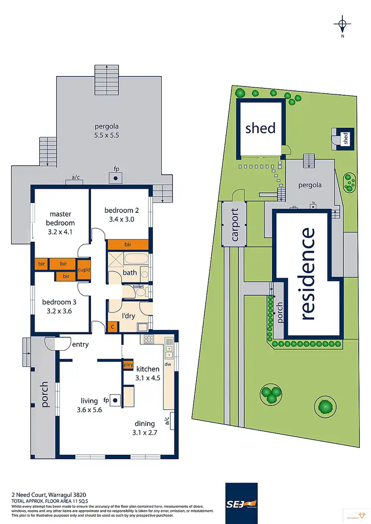Floorplan of Homely house listing, 2 Need Court, Warragul VIC 3820