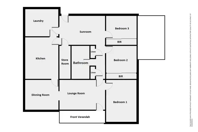 Floorplan of Homely house listing, 35 Swann Street, Brim VIC 3391
