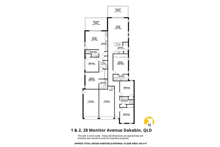 Floorplan of Homely semi-detached listing, 28 Monitor Avenue, Dakabin QLD 4503