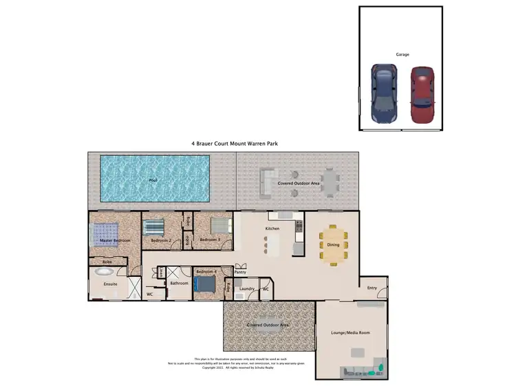 Floorplan of Homely house listing, 4 Brauer Court, Mount Warren Park QLD 4207