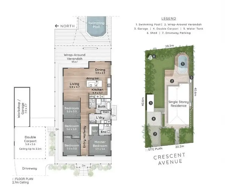 Floorplan of Homely house listing, 46 Crescent Avenue, Hope Island QLD 4212