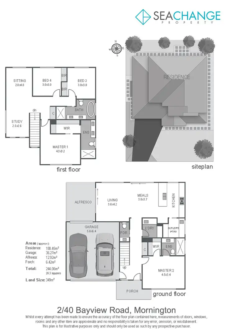Floorplan of Homely house listing, 37 Oakland Street, Mornington VIC 3931