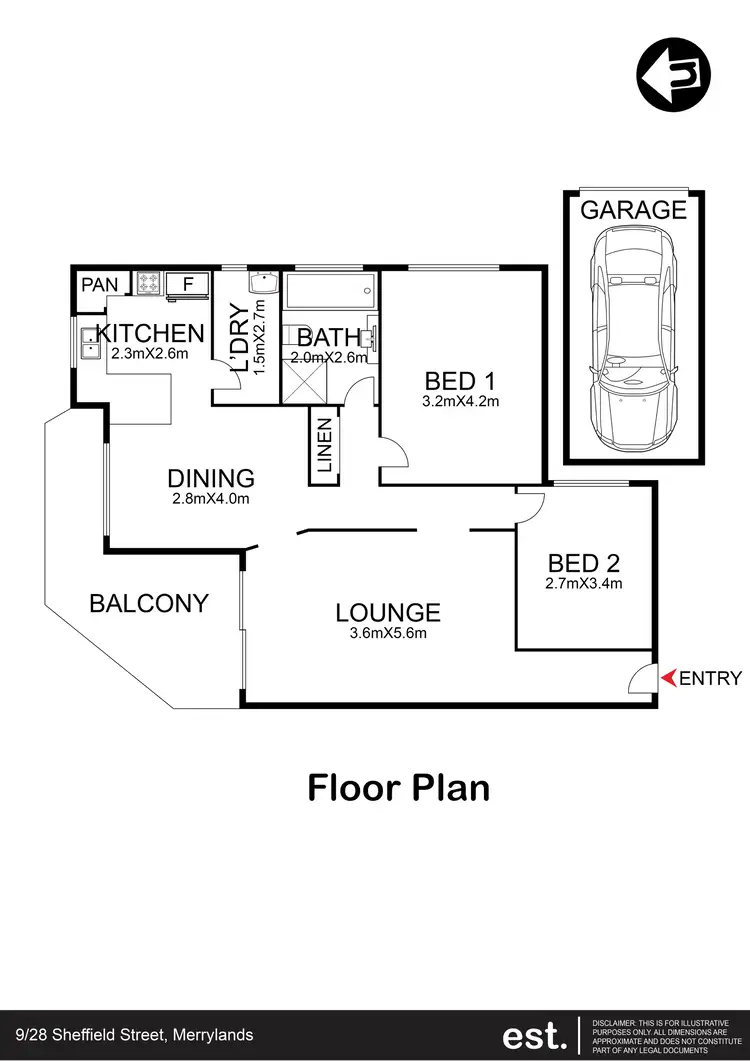 Floorplan of Homely unit listing, 9/28 Sheffield Street, Merrylands NSW 2160