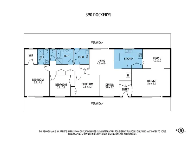 Floorplan of Homely rural property listing, 390 DOCKERYS ROAD, Tallarook VIC 3659