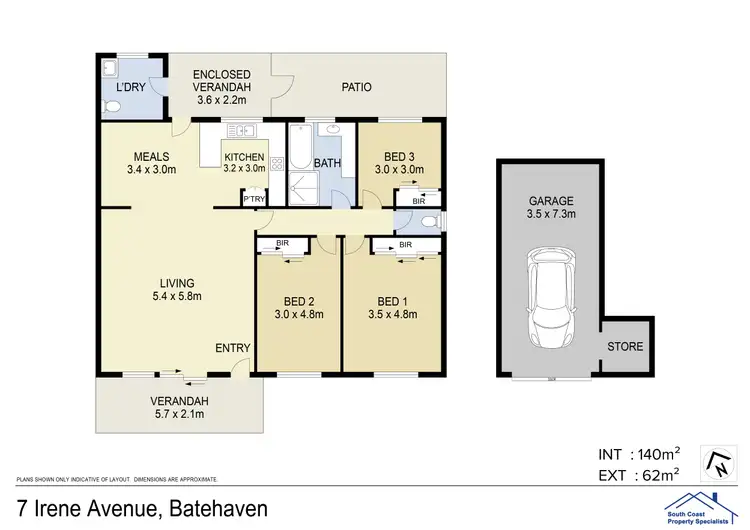 Floorplan of Homely house listing, 7 IRENE AVENUE, Batehaven NSW 2536