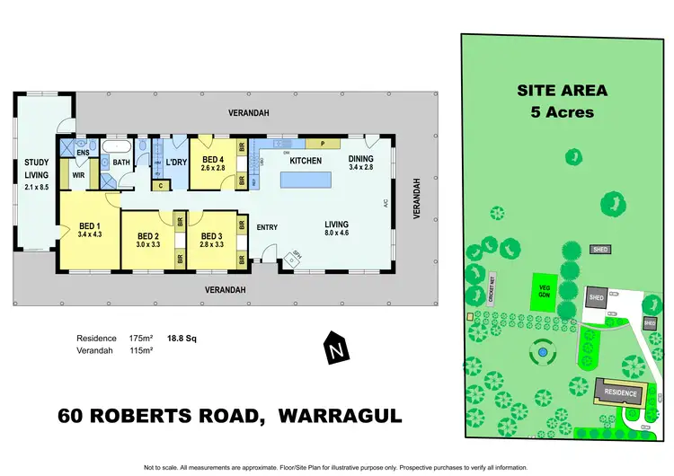 Floorplan of Homely rural property listing, 60 Roberts Road, Warragul VIC 3820